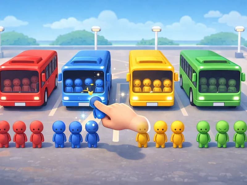 Hyper Casual Bus Sort